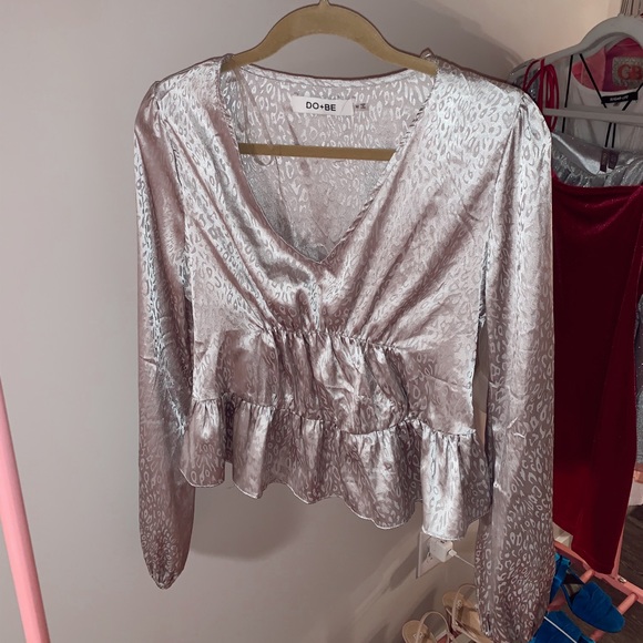 Silk Printed Dress Top - Picture 1 of 1